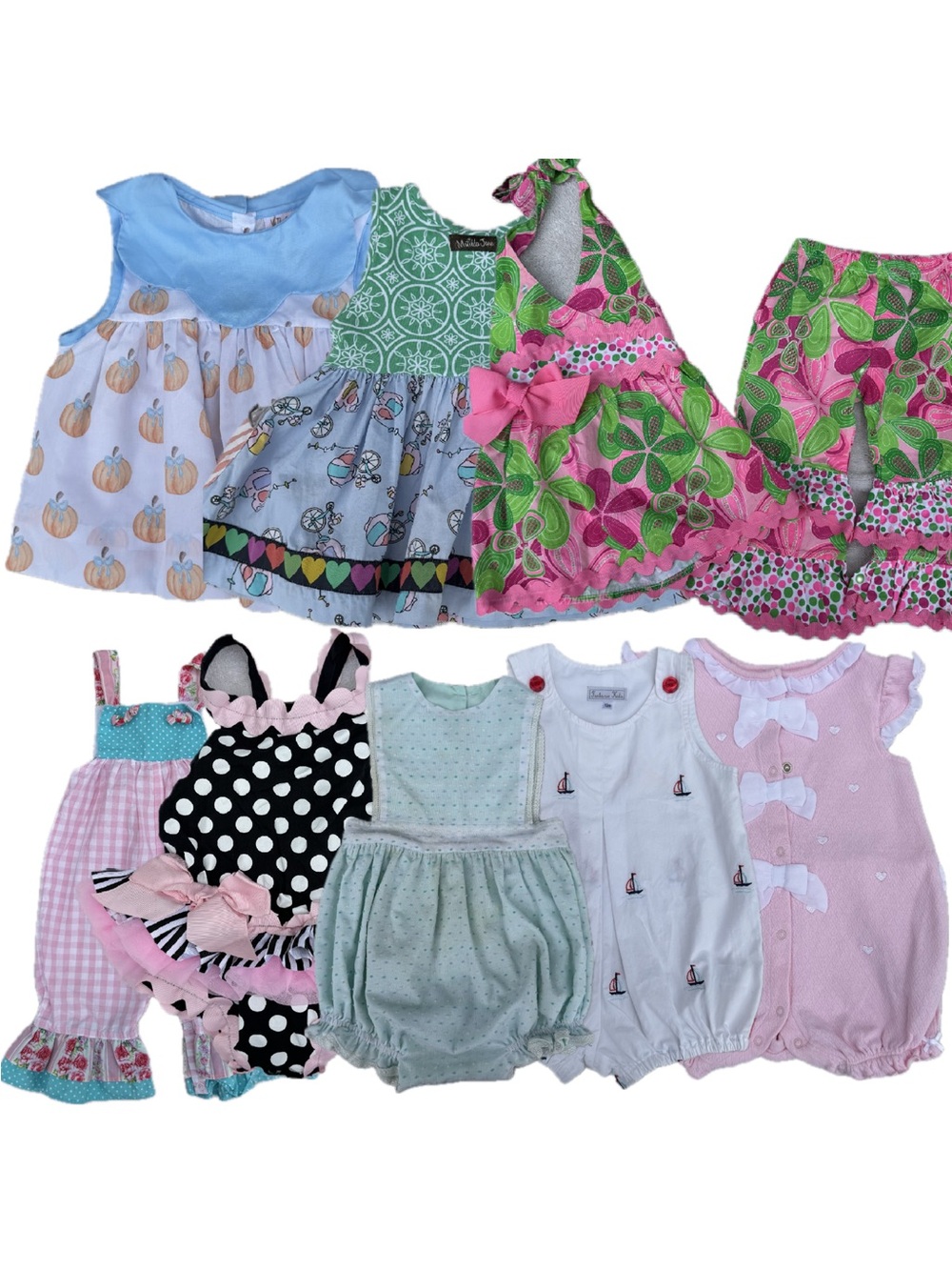 Girl's Boutique Summer Clothes Bundle 9-18 Months